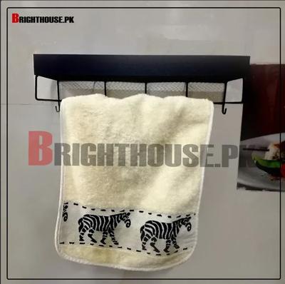 Black Metal Kitchen Cutlery Organizer with Anti-Drop Buckle